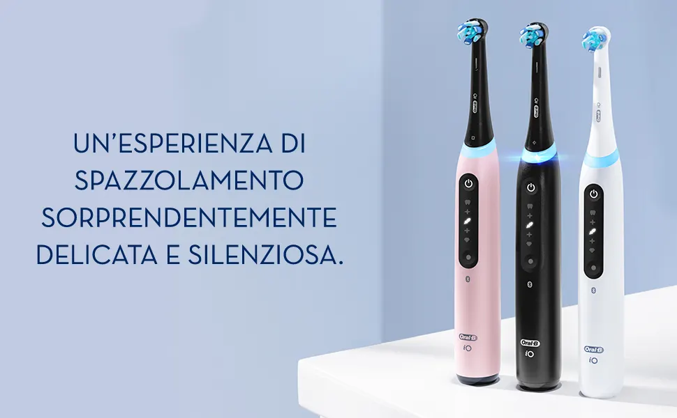 Oral-B Spazzolino Elettrico Ricaricabile Bianco iO 5N, 1 Testina, 1 Custodia Da Viaggio. 1 Spazzolino 
