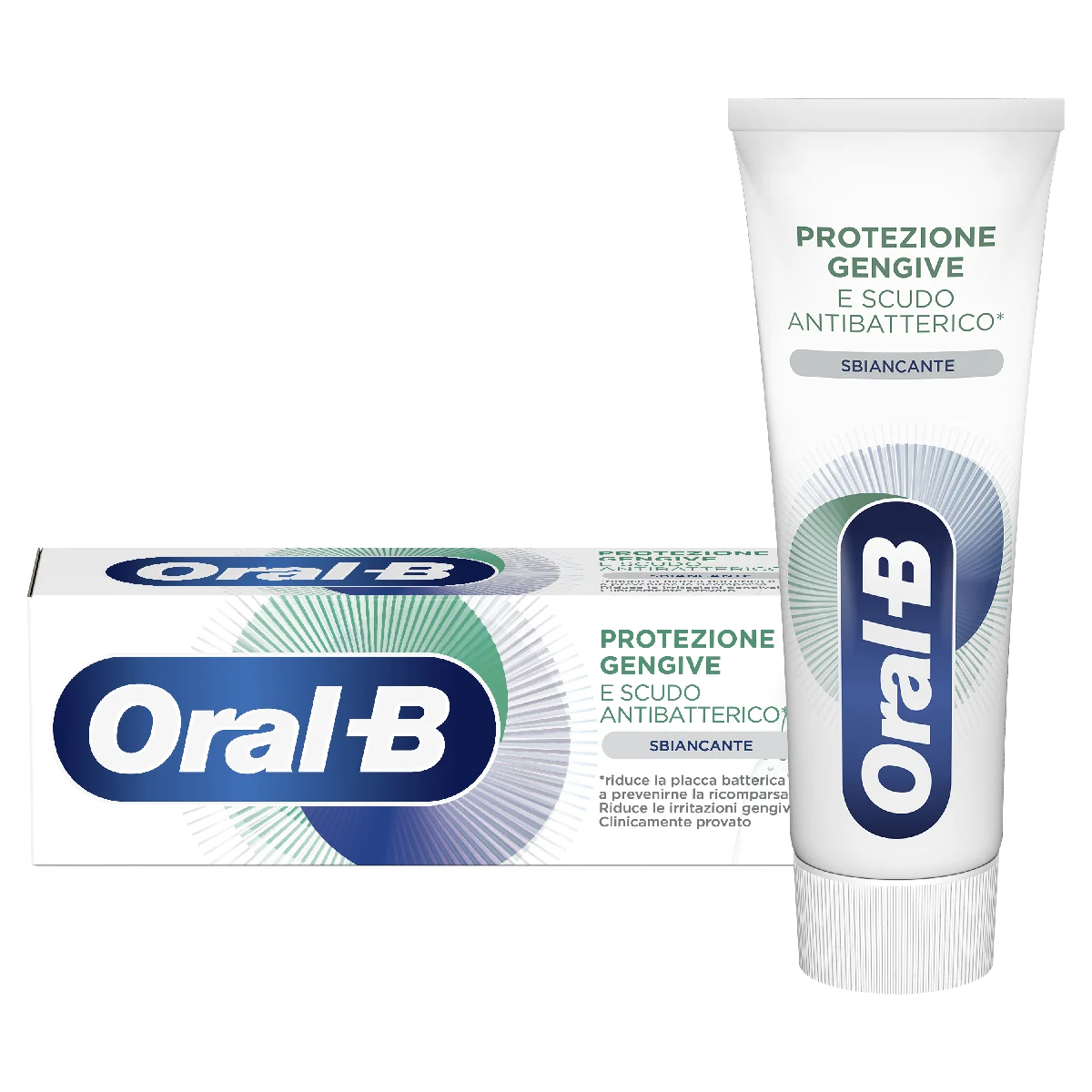 Oral-B Protezione Gengive E Scudo Antibatterico Sbiancante 75 ml 