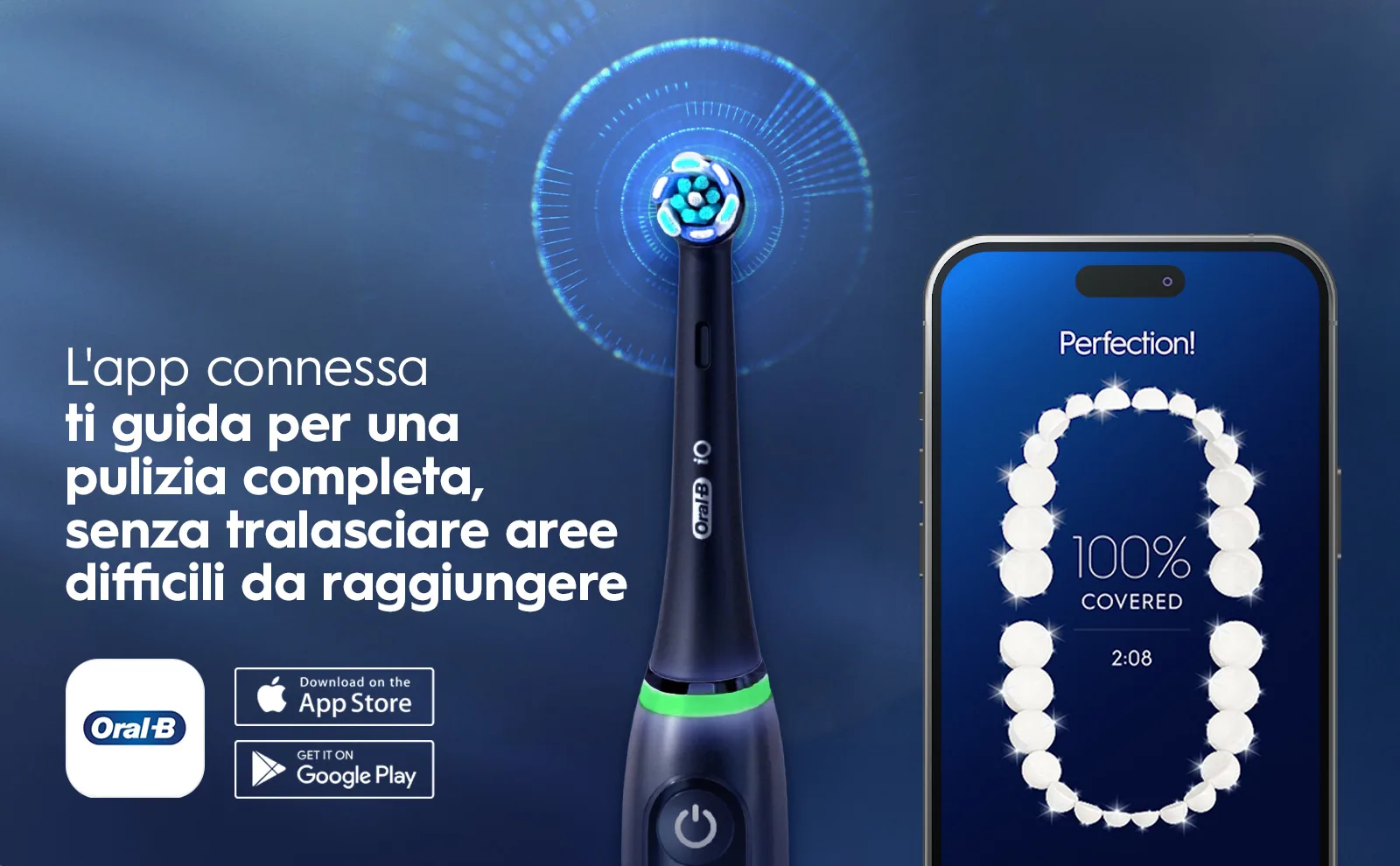 Spazzolino elettrico Oral-B con app che monitora la pulizia dentale completa al 100% 