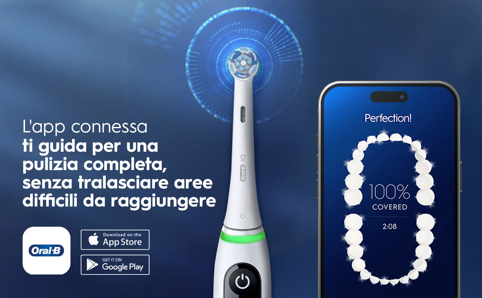 Spazzolino elettrico Oral-B con app che monitora la pulizia dentale completa al 100% 