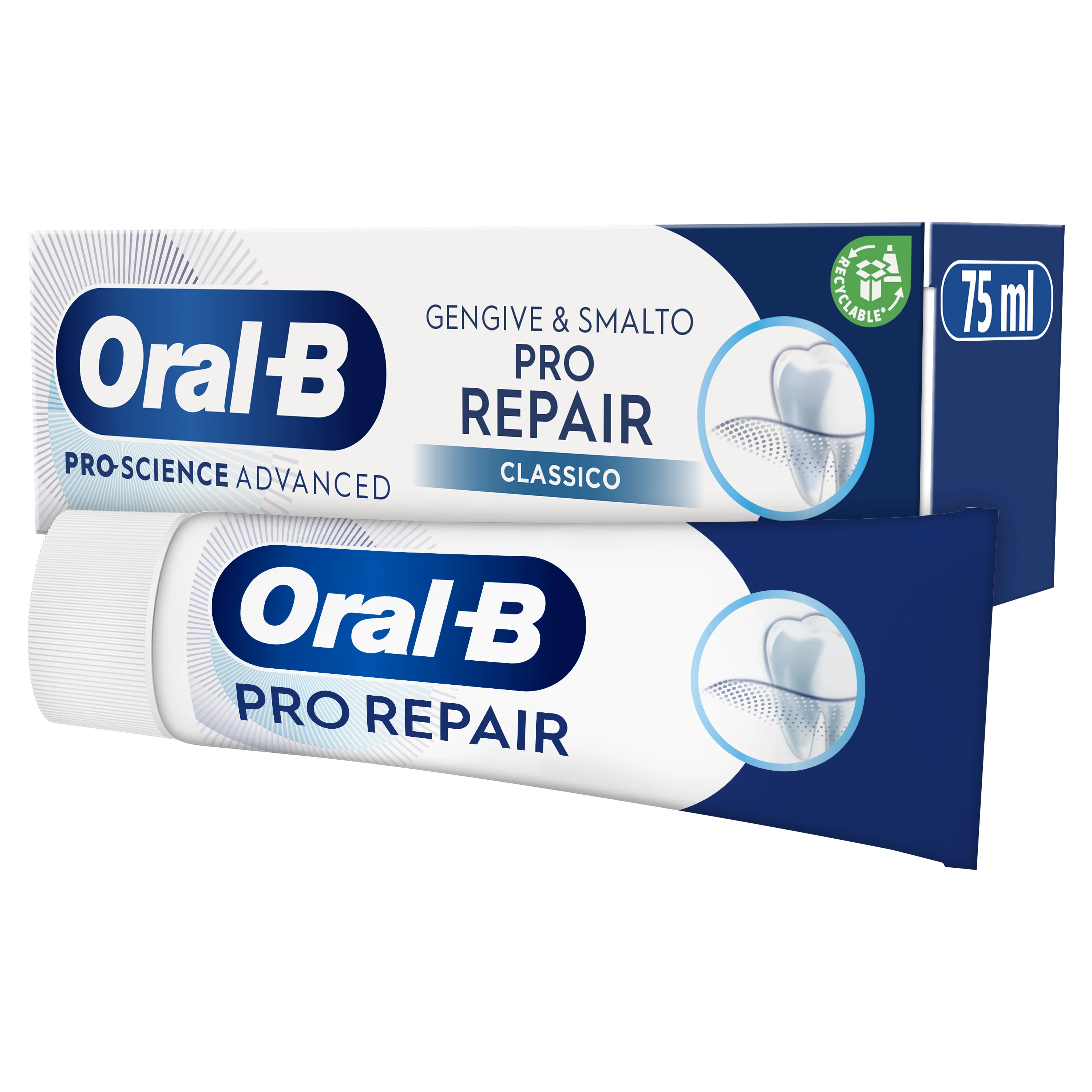 Oral-B Dentifricio Pro-Science Gengive & Smalto Repair [Classico-Menta -  5x75ml] »