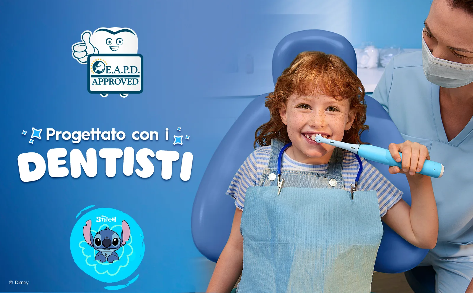 8 Testine di Ricambio iO Kids Disney Stitch + Dentifricio Pro Junior Stitch 