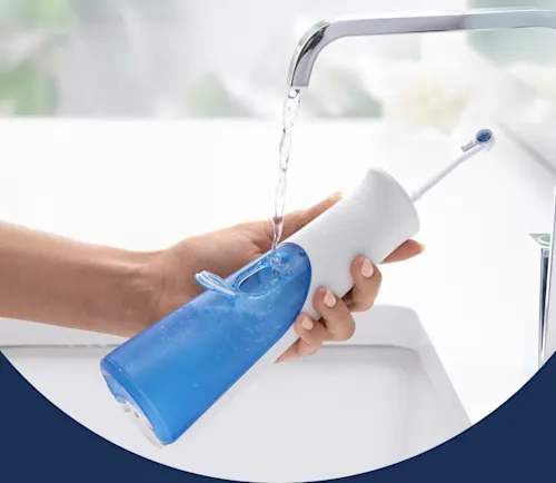 Irrigatore Orale Portatile Senza Fili Per Denti Ad Acqua, 300ML Pulore Di Irrorazione Per Un