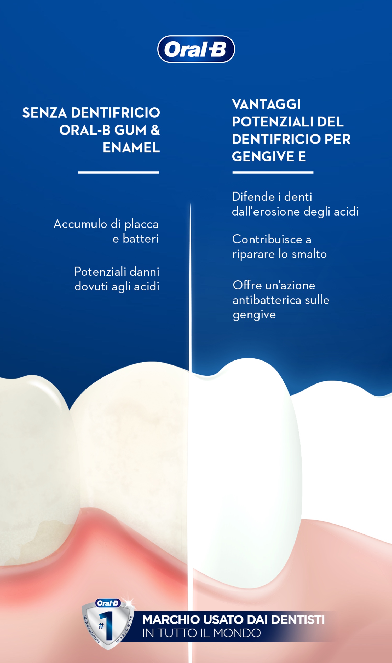 Oral B Dentifricio Repair, Gengive e Smalto, con Azione