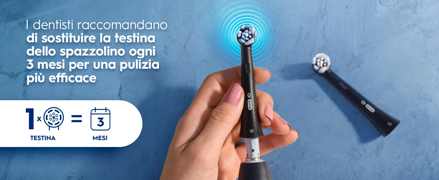 Oral-B iO 2 Nero, 1 Testina, 1 Custodia Da Viaggio + Dentifricio Advanced Rigenera Smalto