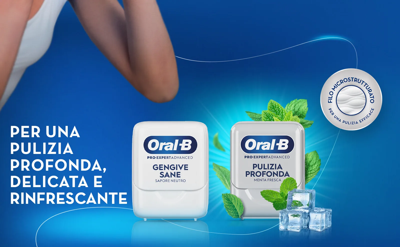 Due confezioni di filo interdentale Oral-B per una pulizia profonda, delicata e rinfrescante.													 