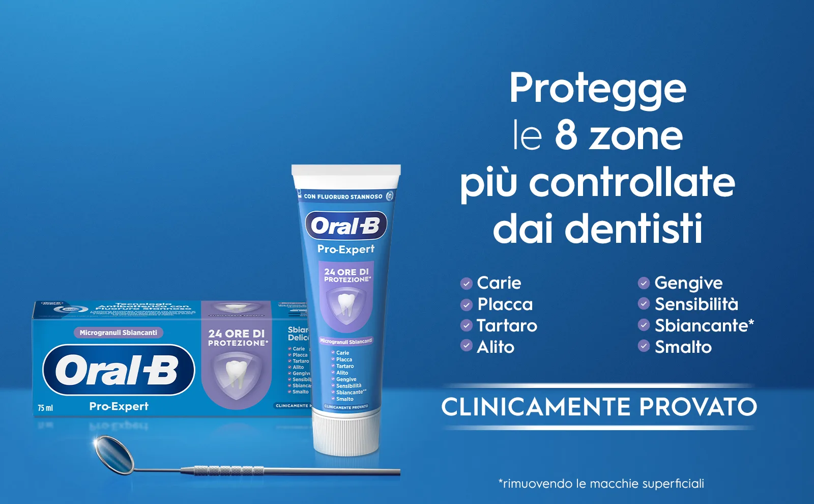 5 Dentifrici Oral-B Pro-Expert Sbiancante Delicato 