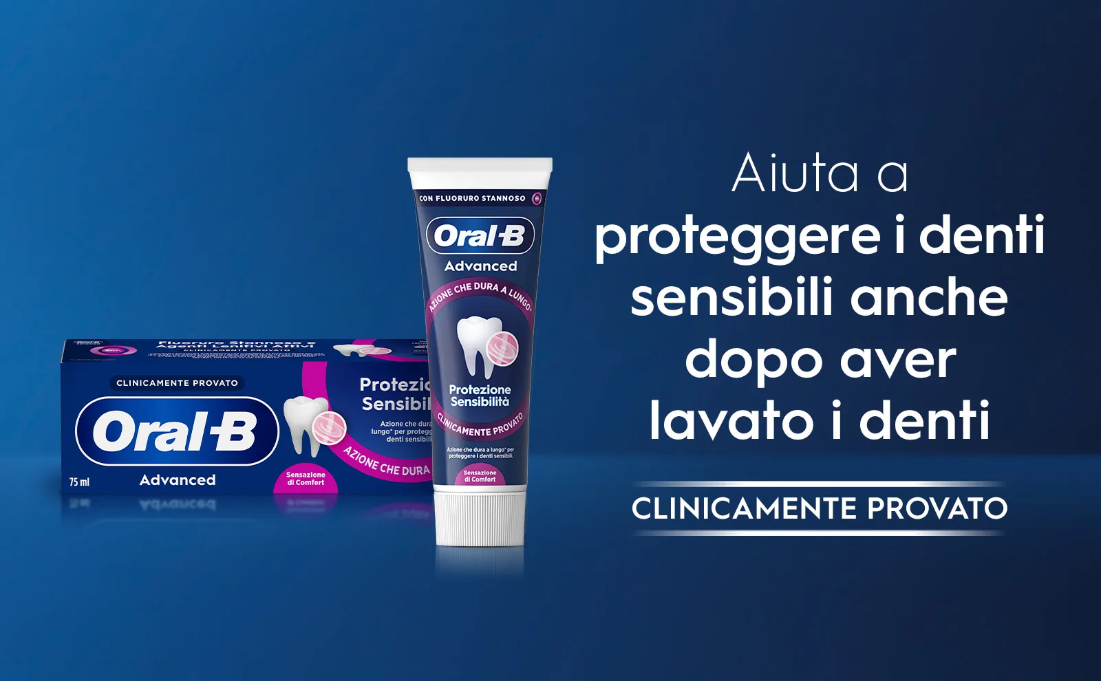 Oral-B Professional Protection Sensibilité gives in-mouth comfort during and after brushing.													 
