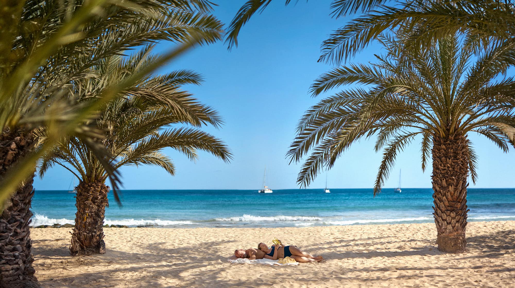 Eksotisk strand på Kapp Verde.