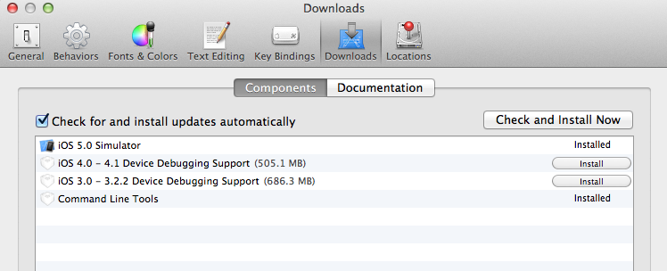 Xcode Preferences