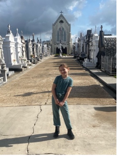 Little girl posing voodoo