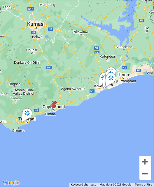 Map - Invisalign® providers in Cape Coast, Ghana