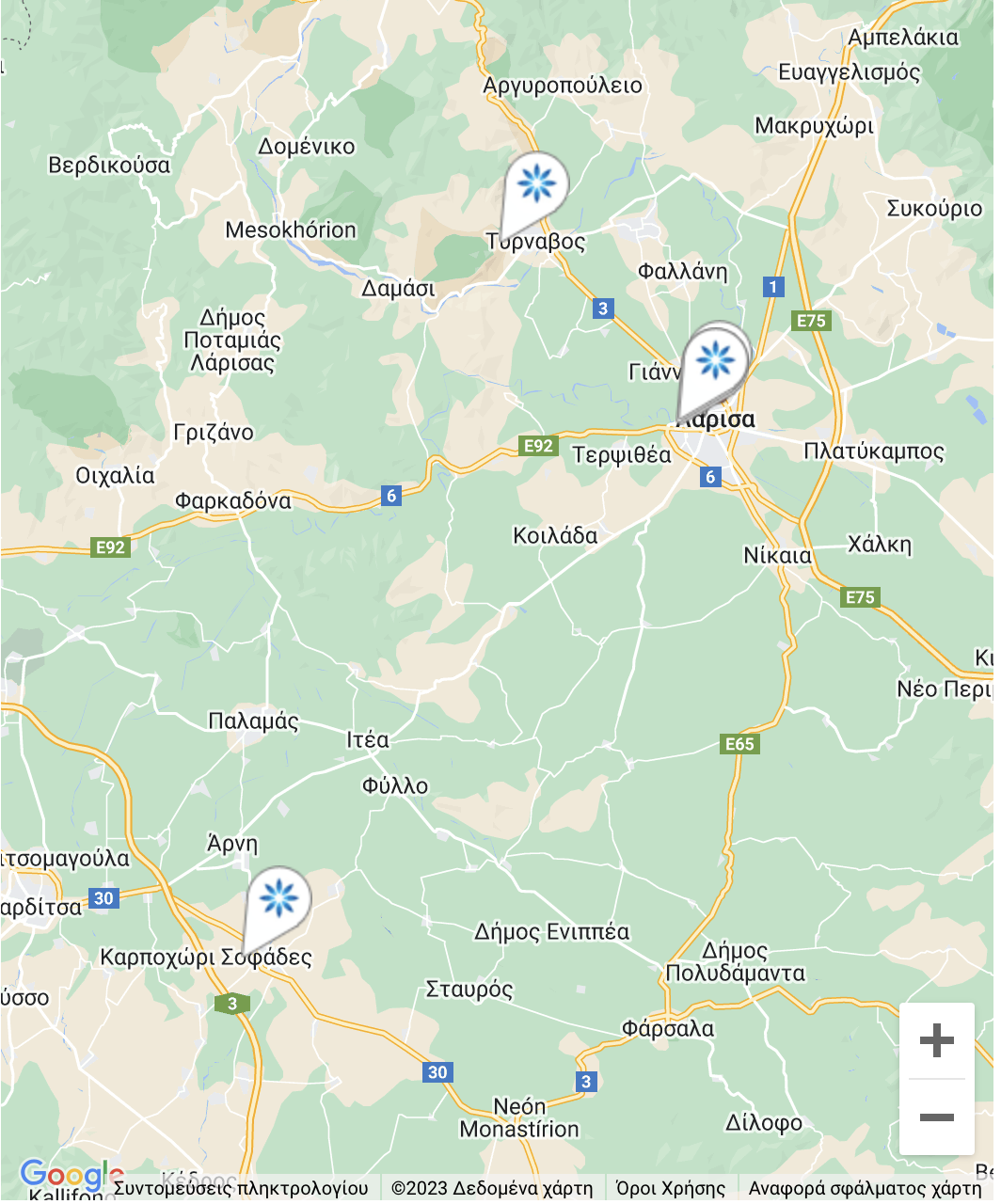 Map - Invisalign® providers in Larissa