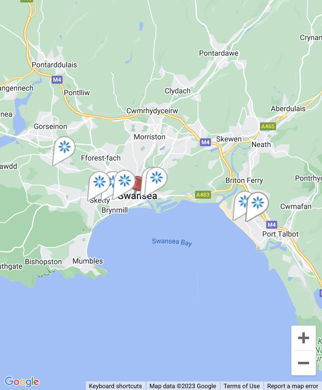 Map - Invisalign® providers in Swansea