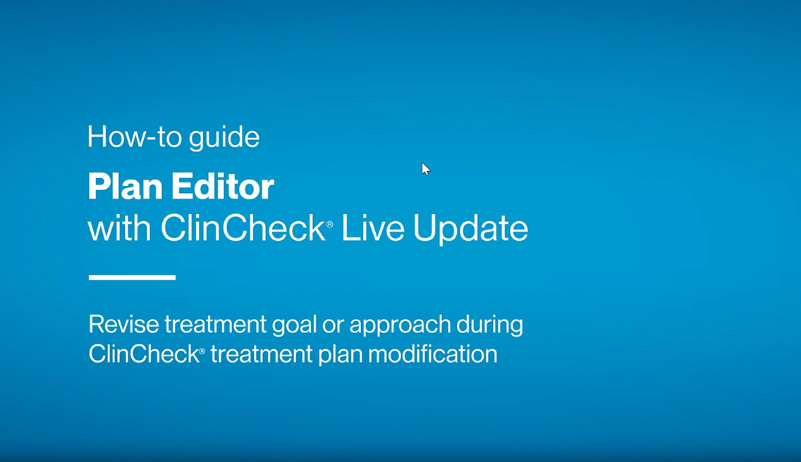 How-to guide Plan Editor with ClinCheck view