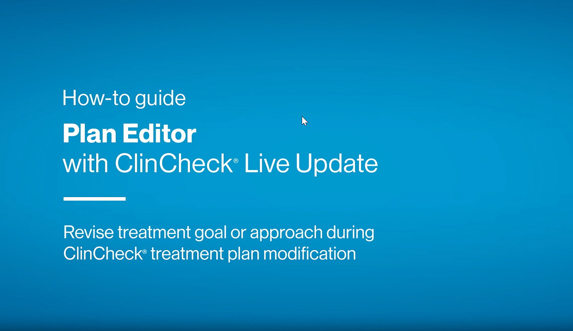 How-to guide Plan Editor with ClinCheck view 