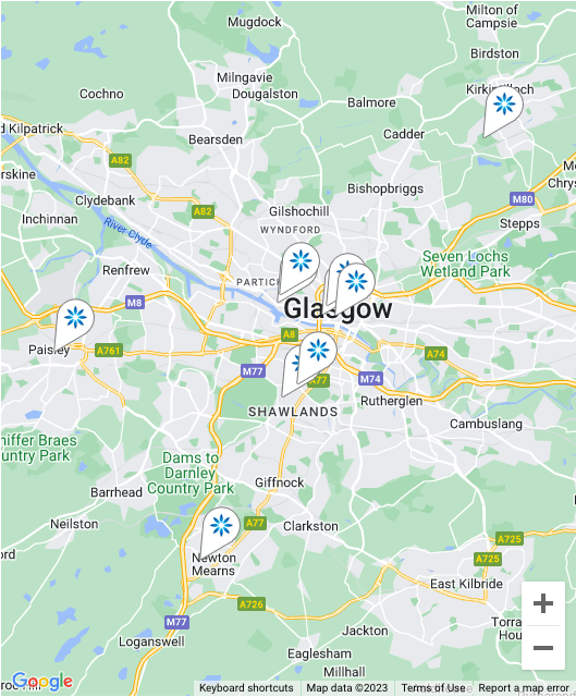 Map - Invisalign® providers in Glasgow