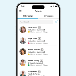 Timely clinical support view on My Invisalign app