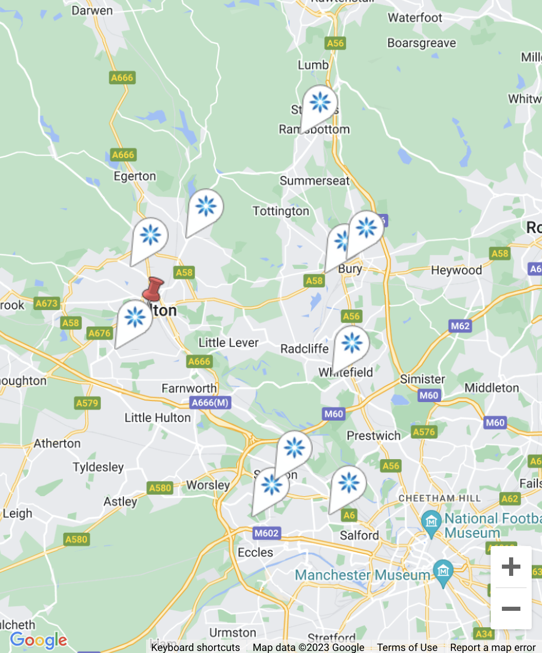 Map - Invisalign® providers in Bolton