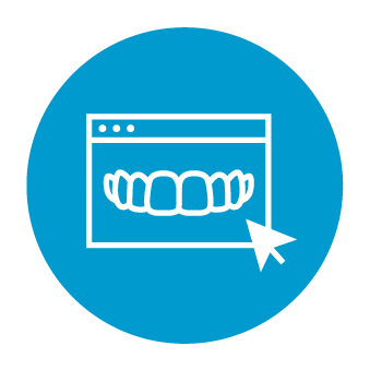 Blue ClinCheck icon