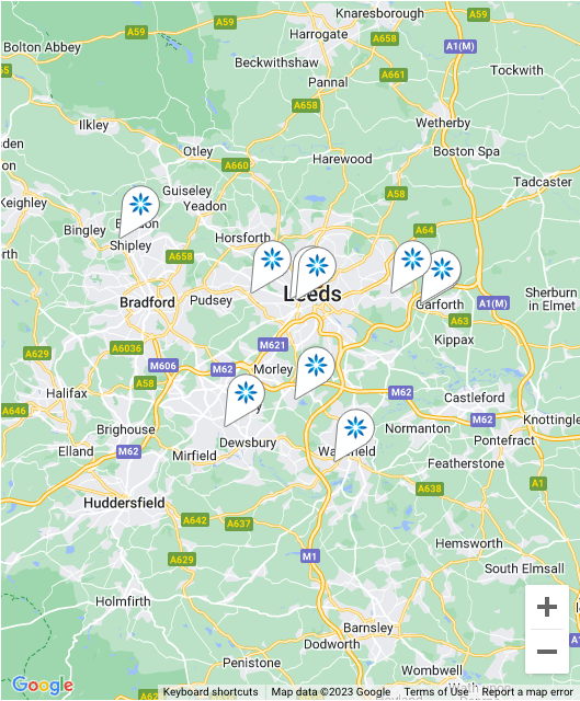 Map - Invisalign® providers in Leeds