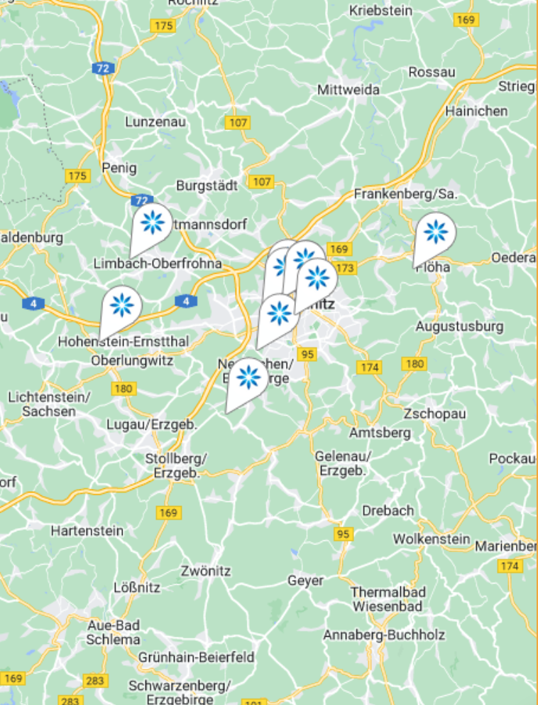 Karte - Invisalign® Doctor in Chemnitz