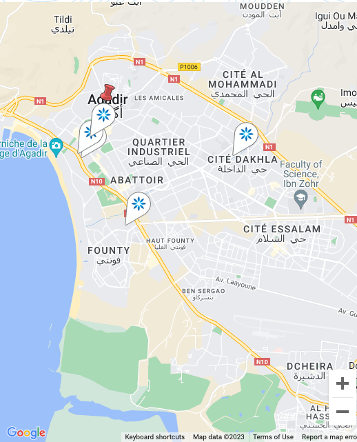 Map - Invisalign® providers in Agadir