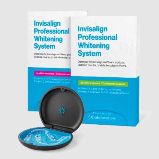 Invisalign® Professional Whitening System boxes