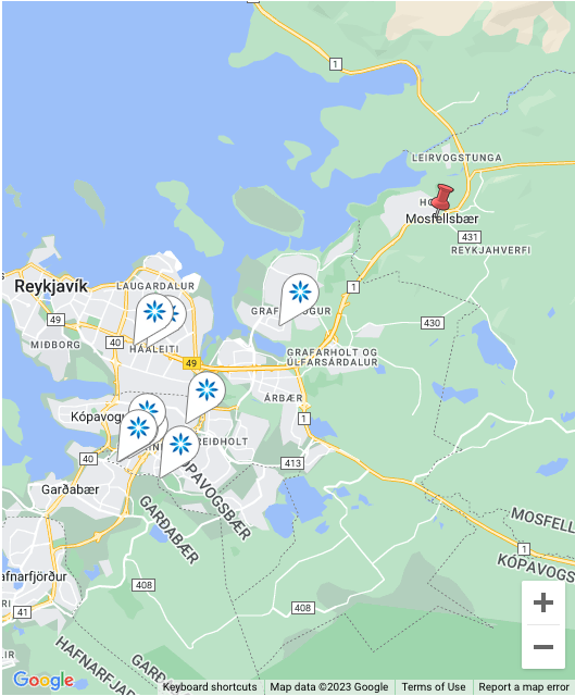 Map - Invisalign® providers in Mosfellsbær