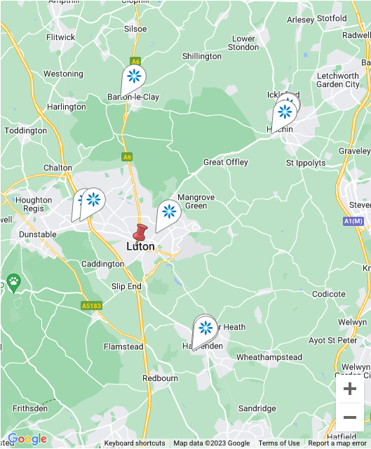 Map - Invisalign® providers in Luton