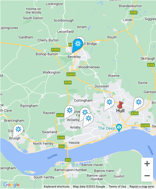 Map - Invisalign® providers in Hull