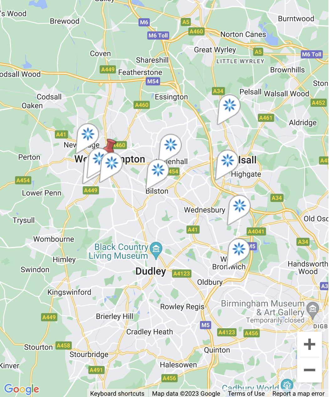 Map - Invisalign® providers in Wolverhampton