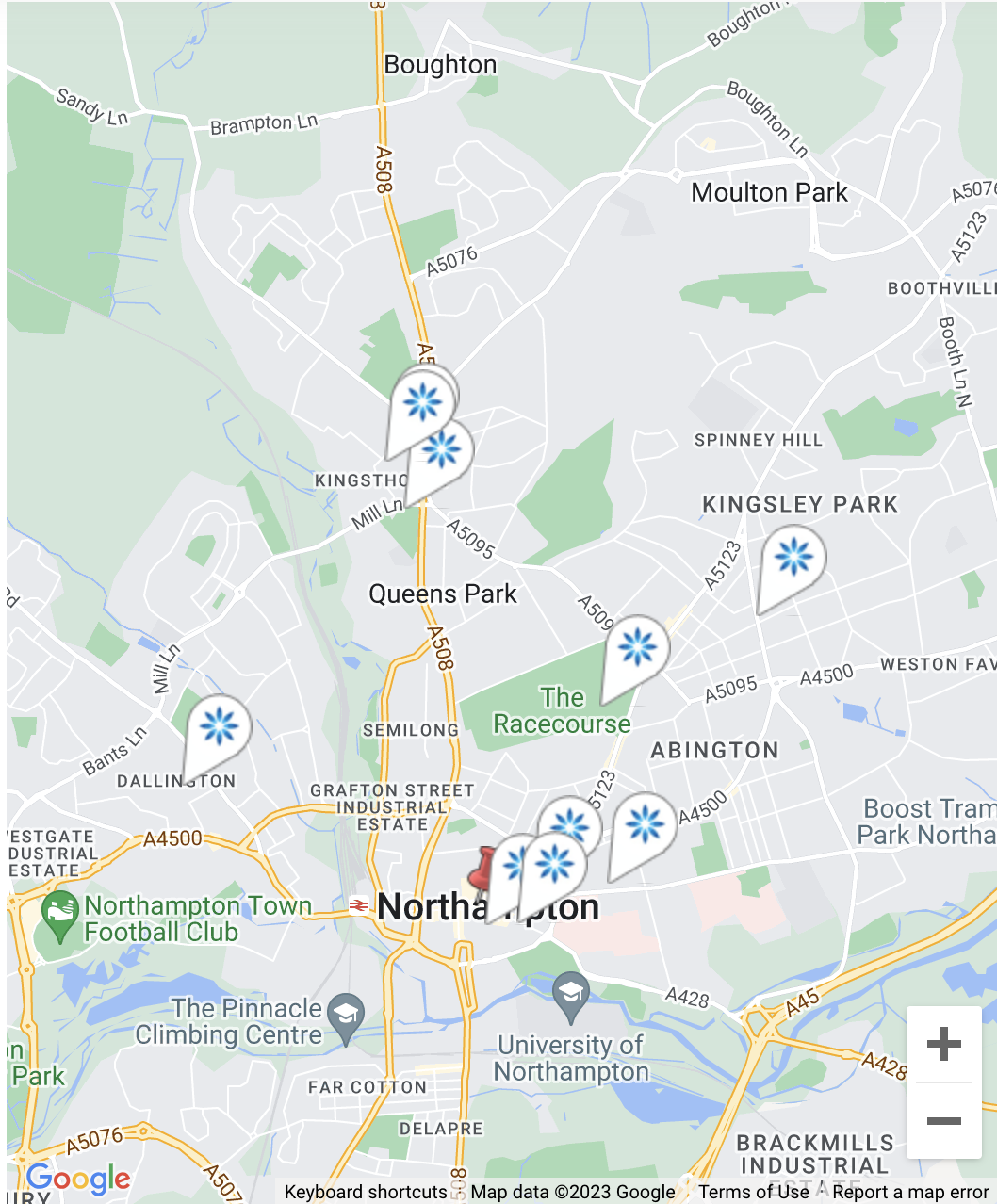 Map - Invisalign® providers in Northampton