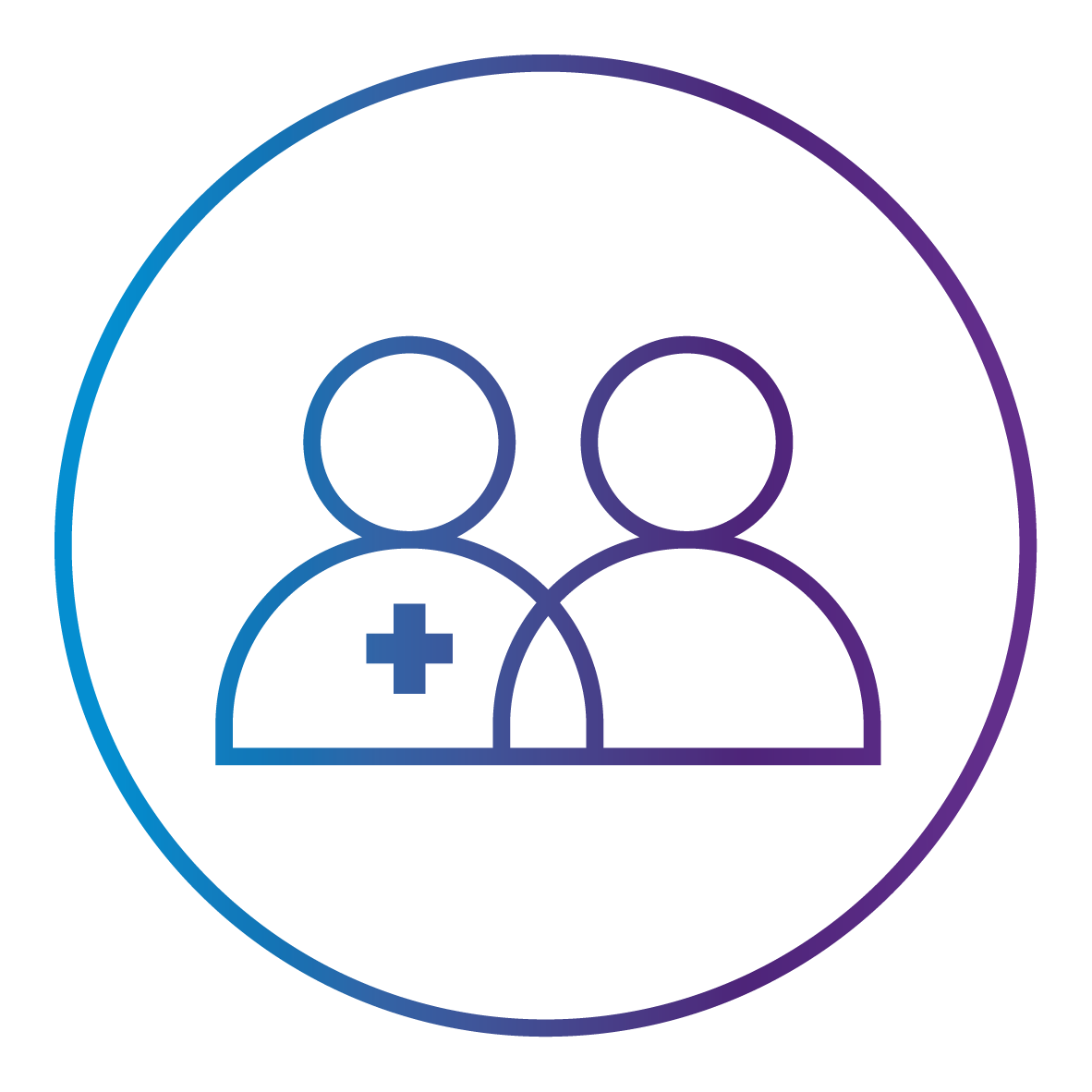 gradient-outline-doctor-patient connection