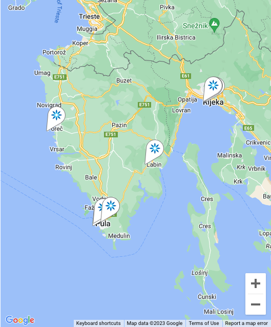 Map - Invisalign® providers in Pula