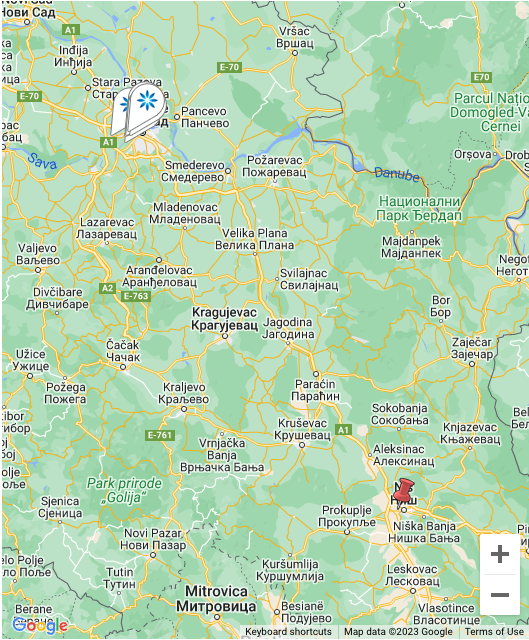 Map - Invisalign® providers in Niš