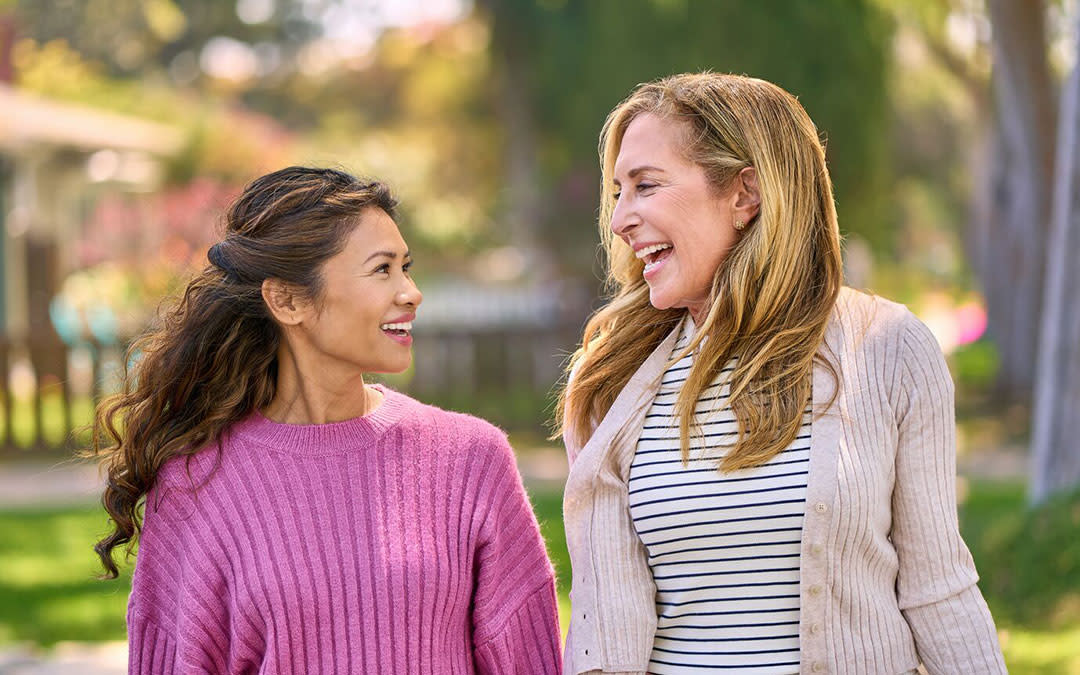 Women laughing