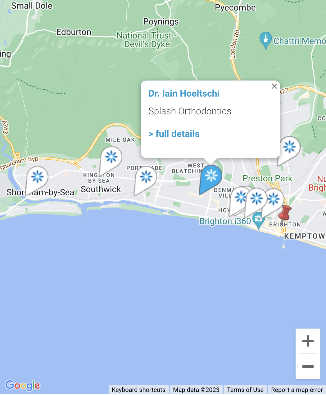 Map - Invisalign® providers in Brighton