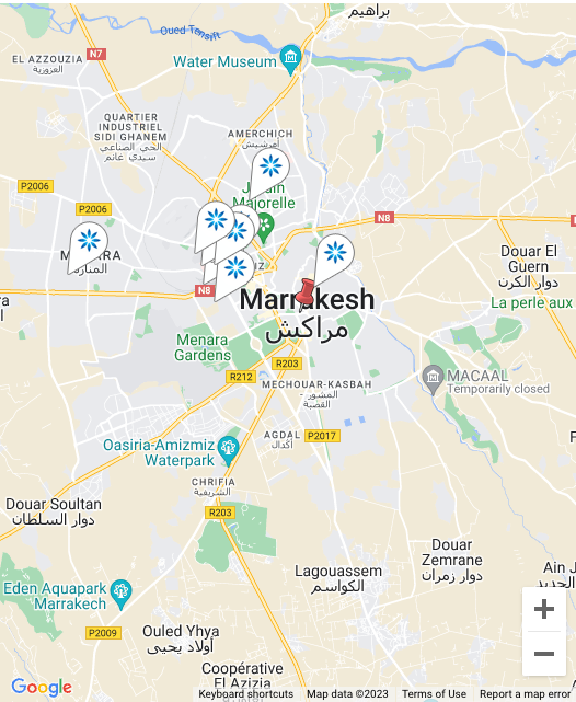 Map - Invisalign® providers in Marrakech, Morocco
