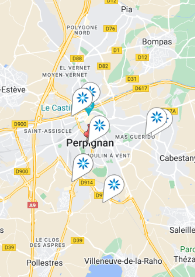 Carte des fournisseurs Invisalign® à Perpignan