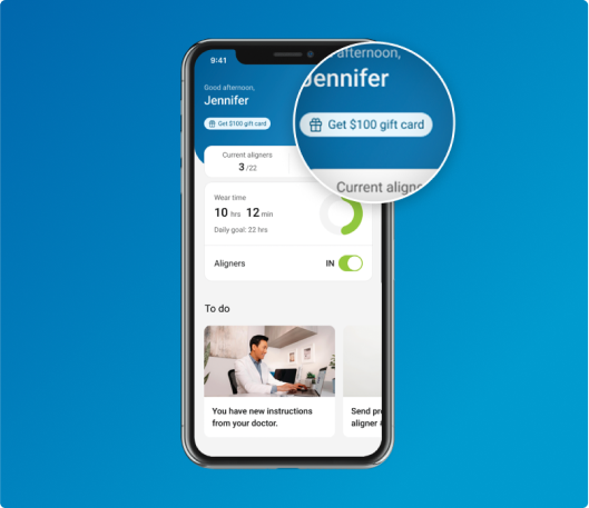 Family and friends referrals on My Invisalign app mobile view