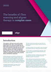 The benefits of Itero scan and aligner therapy in complex cases
