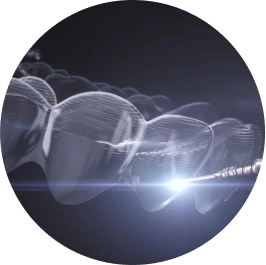 Light on SmartTrack material on black background