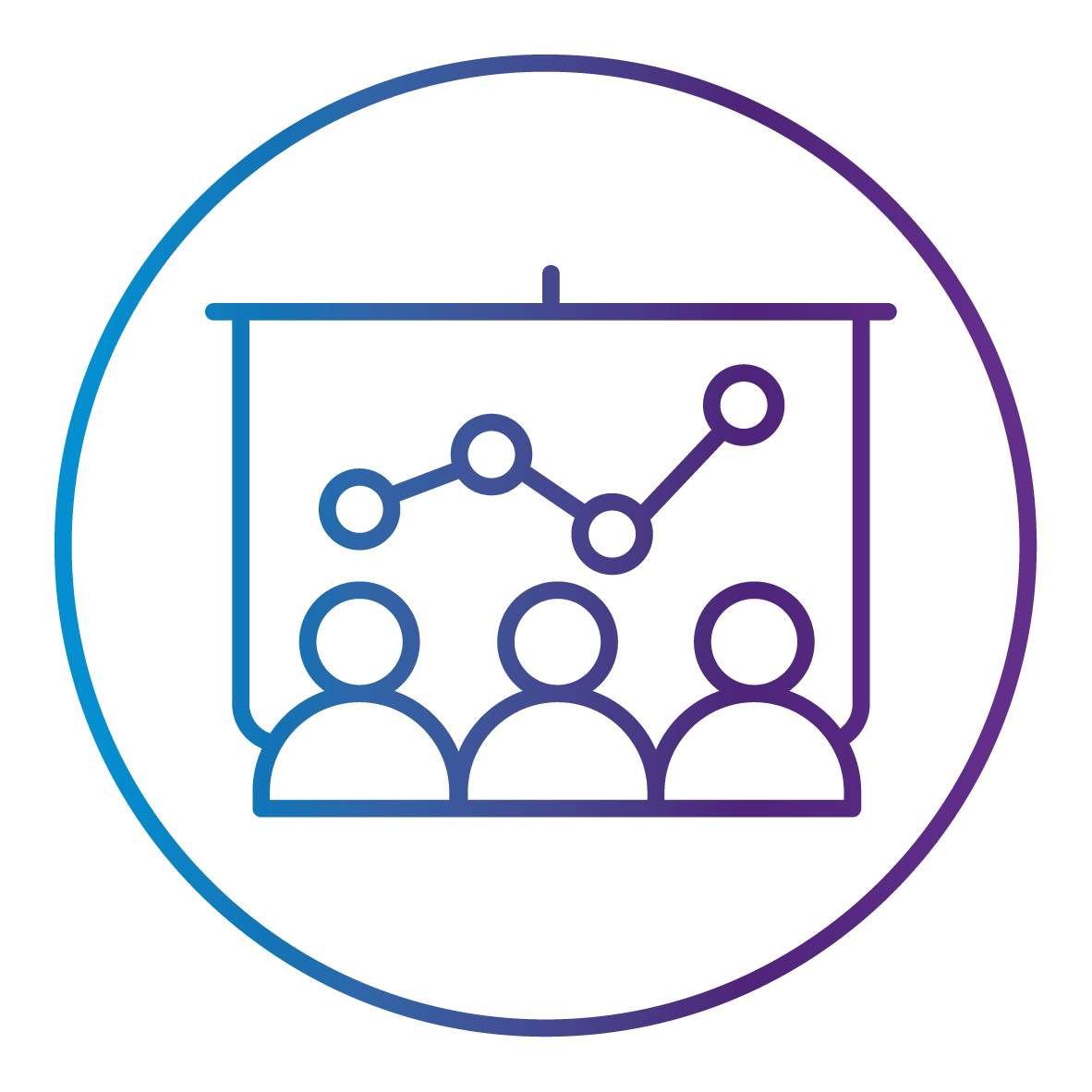 Benefits icons Connect network gradient