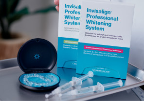 Invisalign Professional Whitening System boxes with aligners case