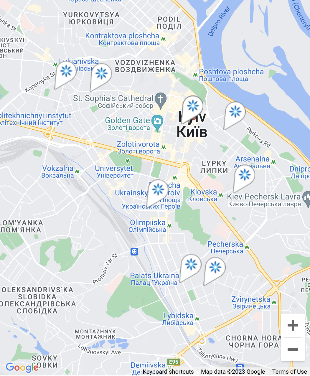 Map - Invisalign® providers in Kyiv
