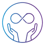 Benefits icons all inclusive gradient