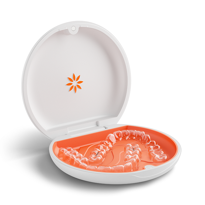 Vivera Retainers in their case 