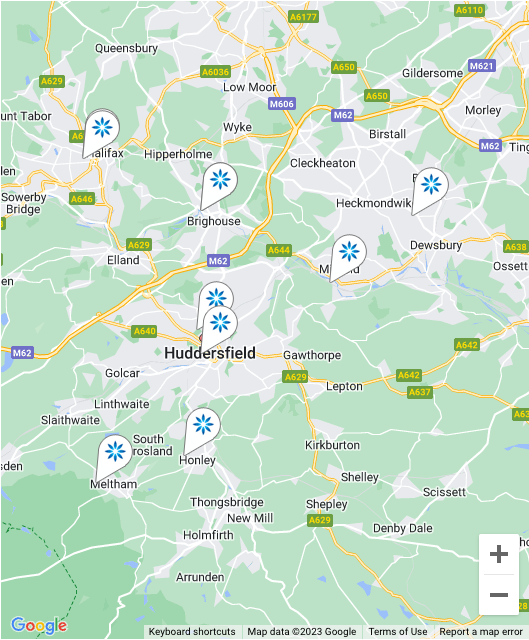 Map - Invisalign® providers in Huddersfield