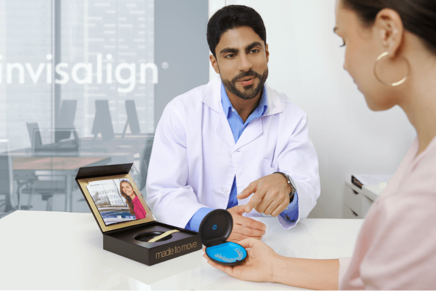 Invisalign doctor Explaining about Aligners to Patient